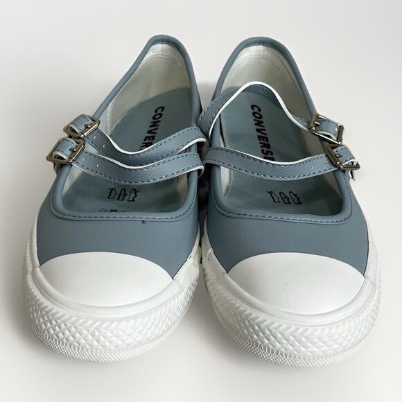 Converse Chuck Taylor All Star Dainty Mary Jane Women 8.5 Teal Blue White Shoe - Picture 5 of 9